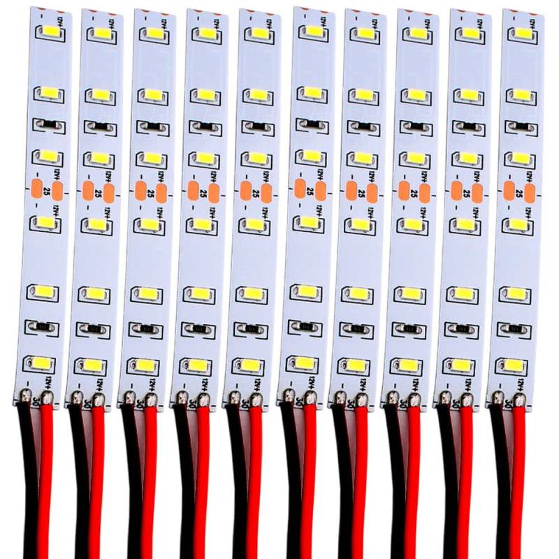 RUNCCI-YUN 10pcs 12-18V 6-LED Hausbeleuchtung 10cm Weiss mit Kabel 10cm,Modellbau Led Beleuchtung,modellbau beleuchtung modelleisenbahn beleuchtung von RUNCCI-YUN