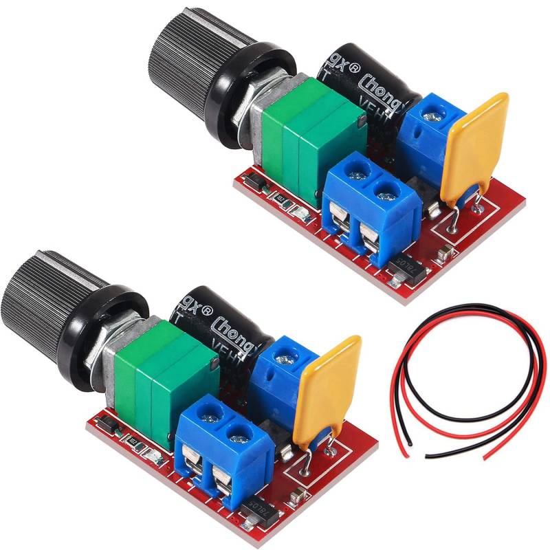 RUNCCI-YUN 2pcs 3V 6V 12V 24V 35V 5A PWM Motor-Drehzahlsteller,DC drehzahlregler 12v,Motordrehzahl Schalter Controller Led Volt Regler Speed Controller LED Dimmer von RUNCCI-YUN