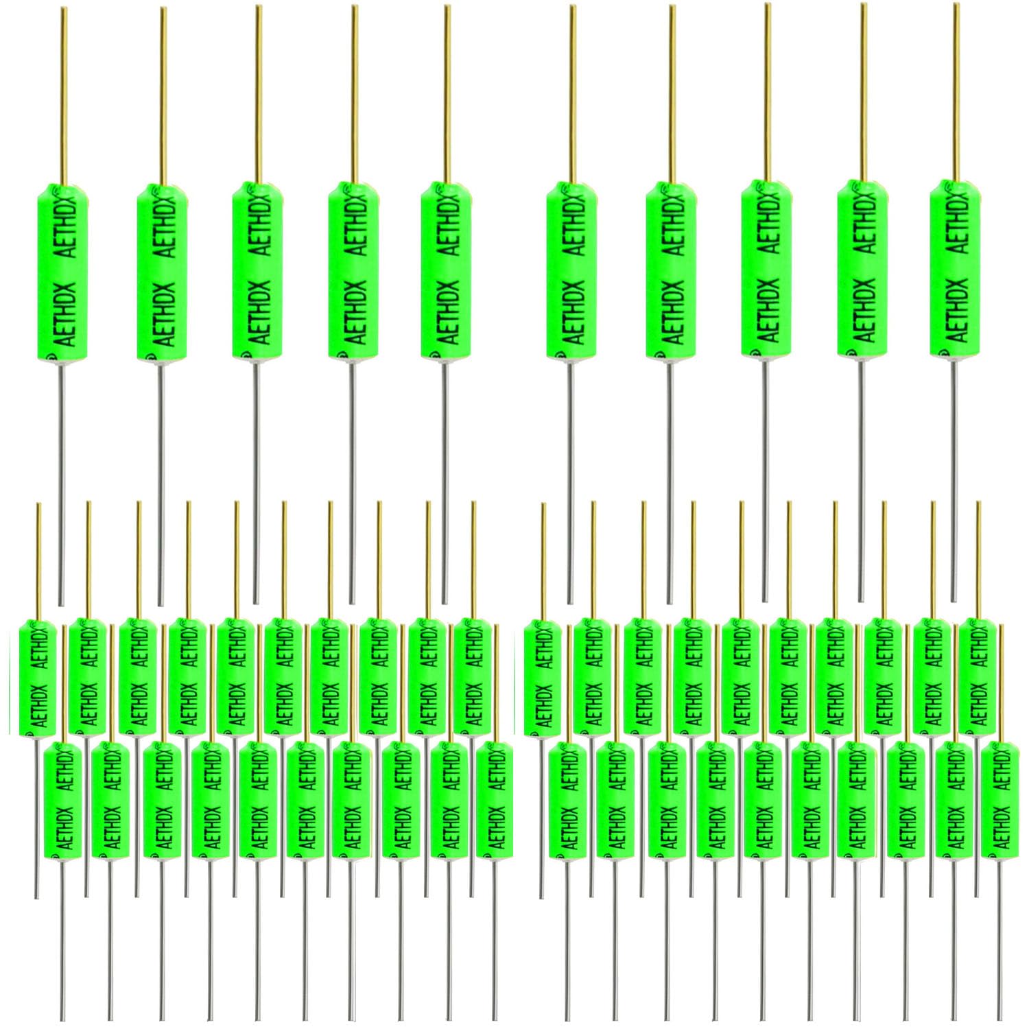 RUNCCI-YUN 50 Stück Neigungssensor Winkel Sensor Vibration Sensor Kugelschalter 12V 2MA SW-200D Metall Ball Kipp Schütteln Auslöseschalter für Arduino Smart Car (Grün） von RUNCCI-YUN