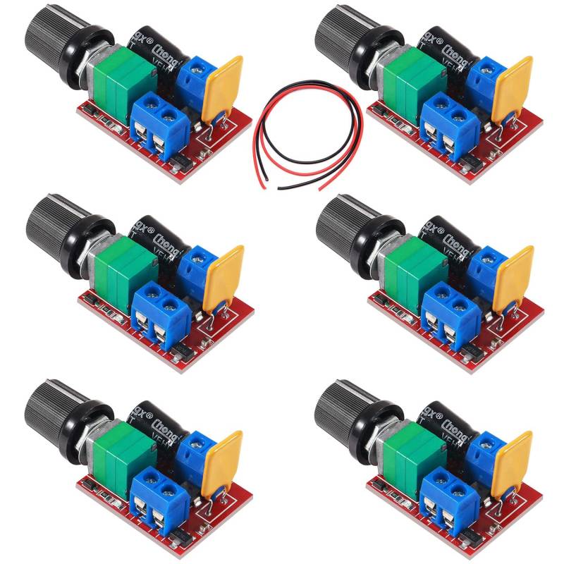 RUNCCI-YUN 6pcs 3V 6V 12V 24V 35V 5A PWM Motor-Drehzahlsteller,DC drehzahlregler 12v,Motordrehzahl Schalter Controller Led Volt Regler Speed Controller LED Dimmer von RUNCCI-YUN