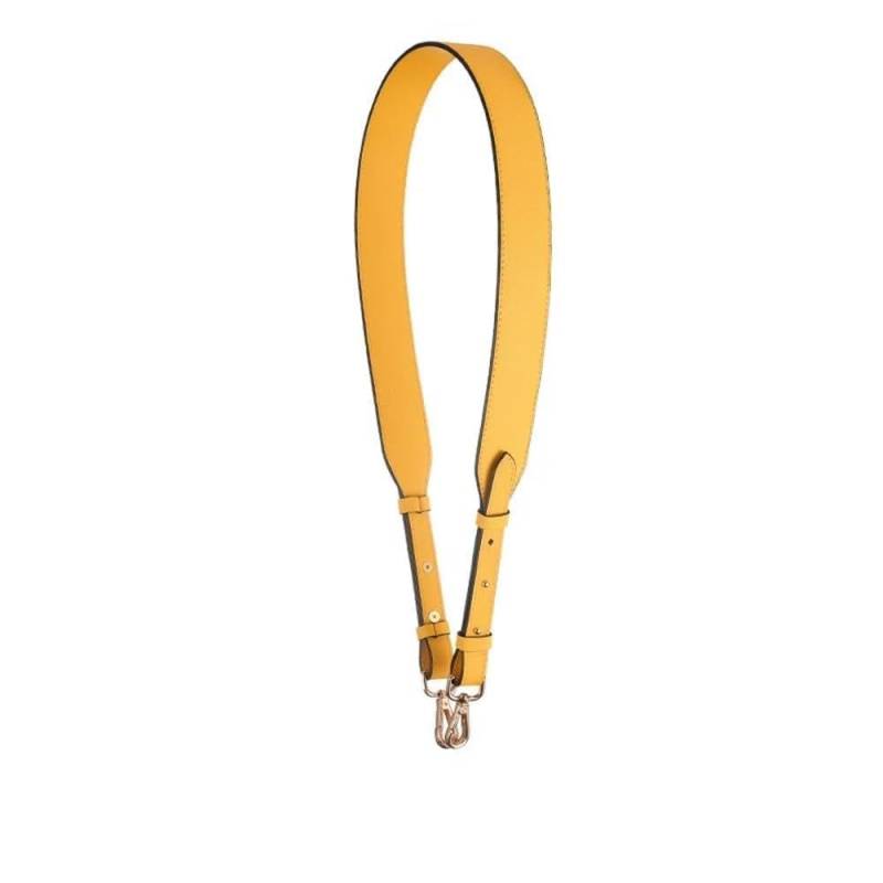 Schulterriemen Für Taschen 110CM Taschengurt Gold Silber Schnalle Handtaschengurte Ersatzteile Taschengürtel Ledergriffe for Umhängetaschen Zubehör Taschenkette(Yellow) von RUNZE765Z