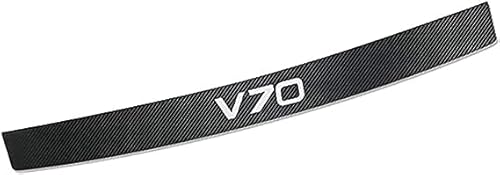 Auto Heck Stoßstangenschutz Aufkleber für Volvo V70, Kofferraum Schutzbrett Ladekantenschutz Anti-Kratz Dekoration Zubehör von RUPT