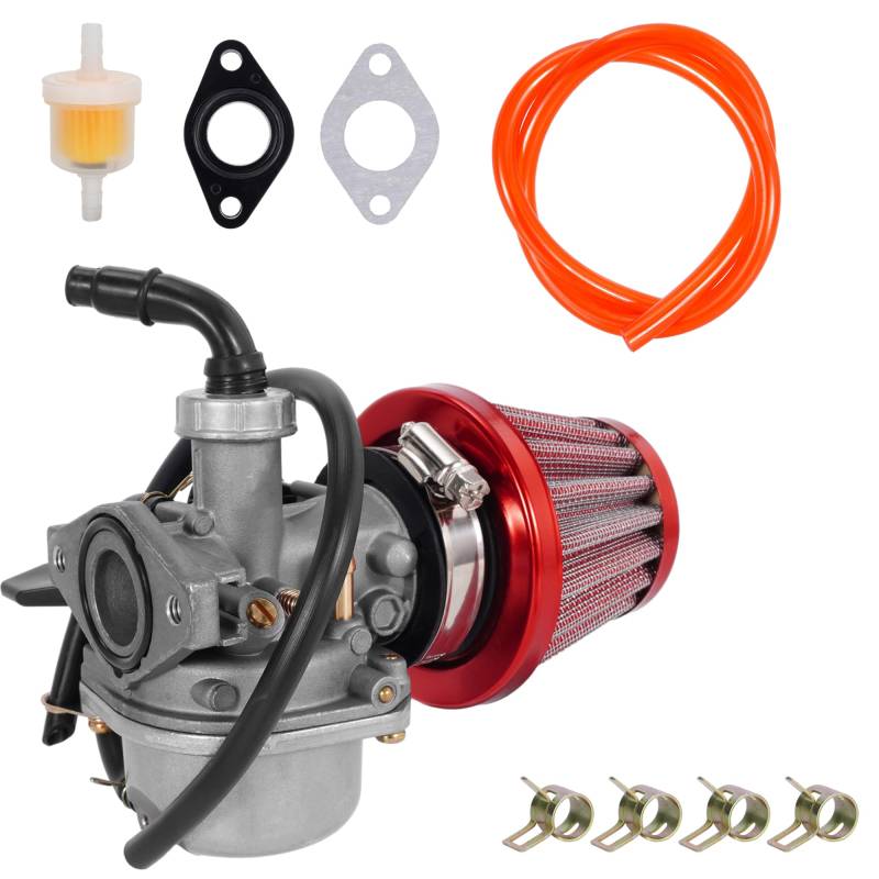 RUTU PZ19 Vergaser 19 mm mit 35mm Luftfilter-Kit für CRF50 CRF50F 70cc 90cc 110cc 125cc Peace Eagle Cool Sport Sunl NST TaoTao Redcat Coolsport Loncin Clone ATV Quad Teile von RUTU