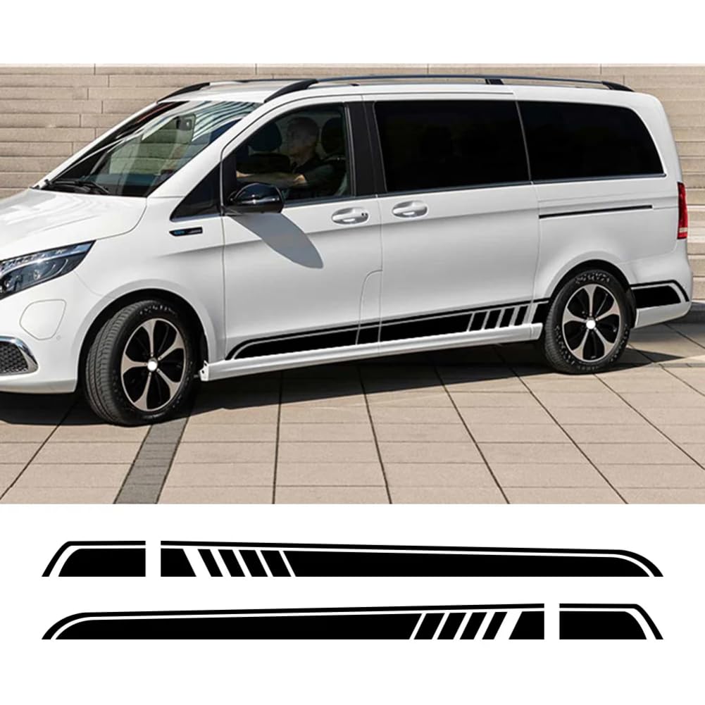 2 STÜCKE Autoaufkleber, für M=ercedes B=ENZ Vito V-Klasse Viano W447 V260 W639 W638 Marco Polo Camper Van Tuning Zubehör Vinyl-Aufkleber von RUXIANGFLY