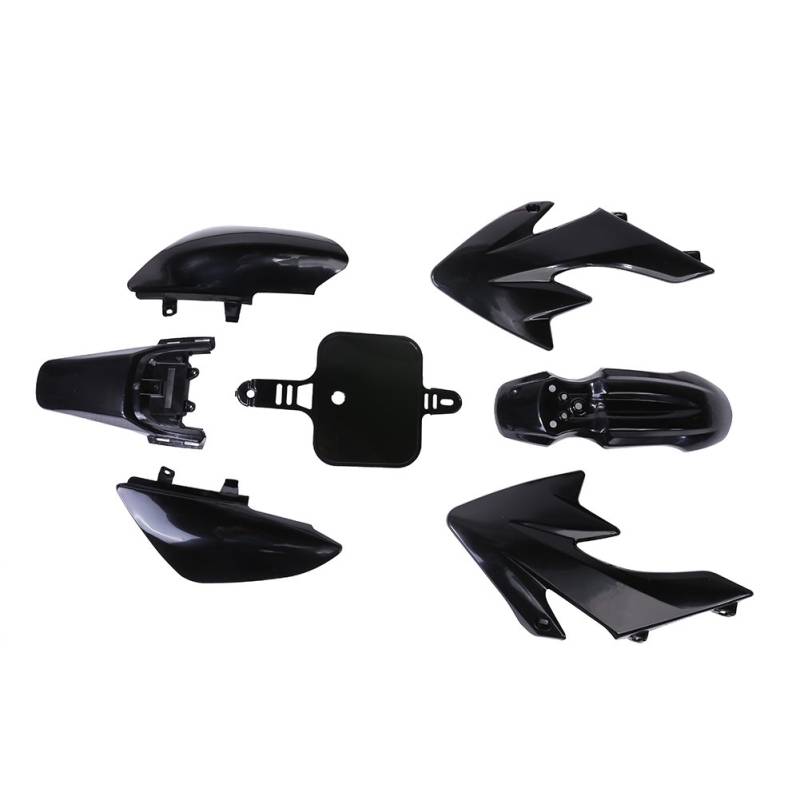 Pit Bike/Dirt Bike/Pocketbike Verkleidung Set 125 150 ccm Schwarz von RV-Parts