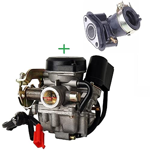 Vergaser Ansaugstutzen 19mm 4-TAKT Baotian Qingqi Rex RS 450 460 50cc/GY6 60cc von RV-Parts