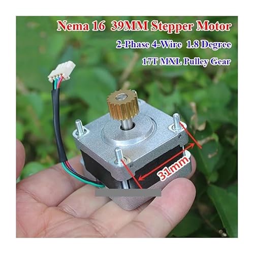 1.8 Degree NEMA16 39MM Stepper electronic starter 2-phase 4-wire Stepping electronic starter 5mm shaft 17 Teeth MXL Pulley Wheel for 3D Printer CNC Robot Motor Speed Controllers von RVBLRDSE