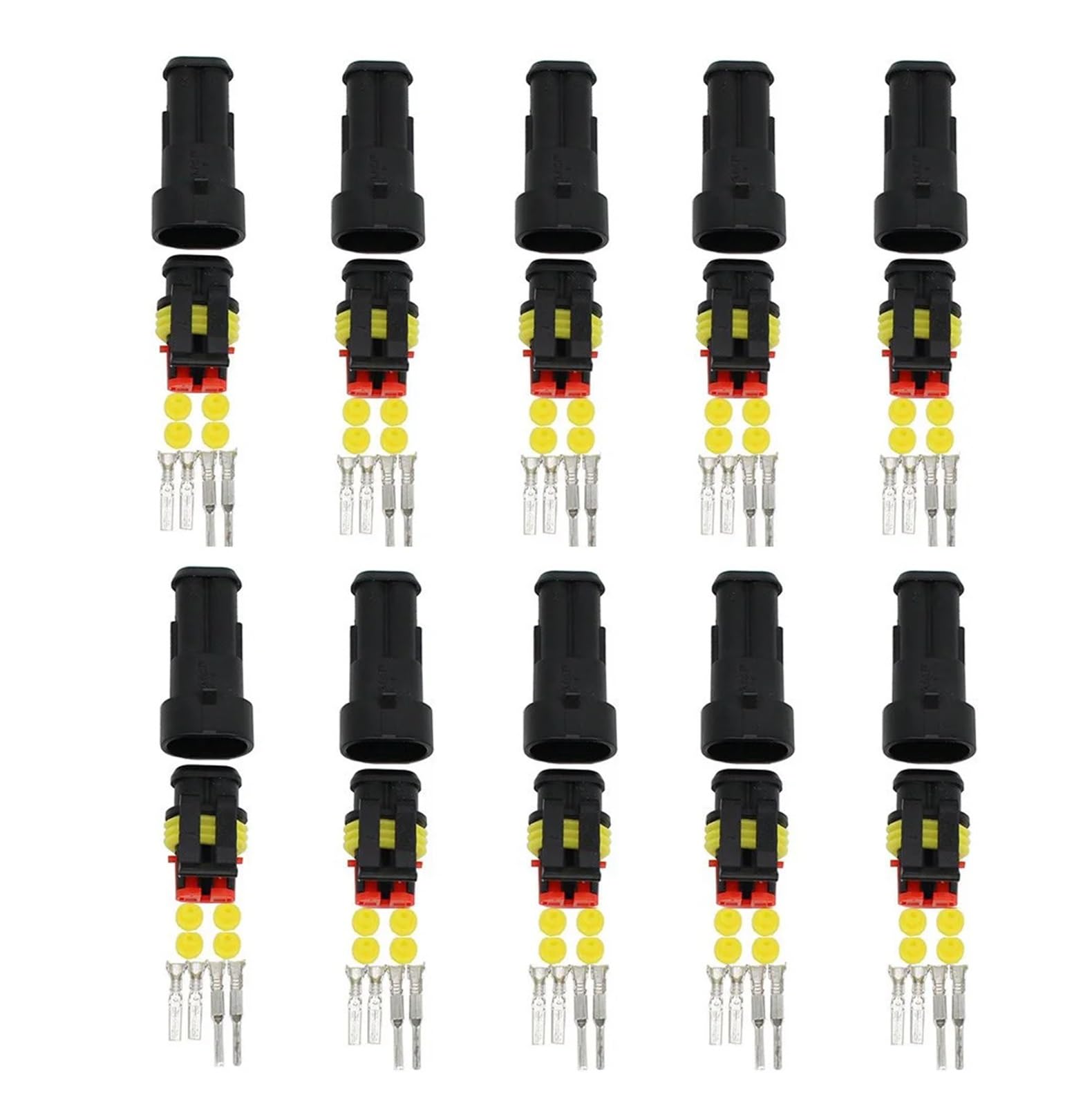 10 Kit 2 Pin Way Electrical Wire Connector von RVBLRDSE