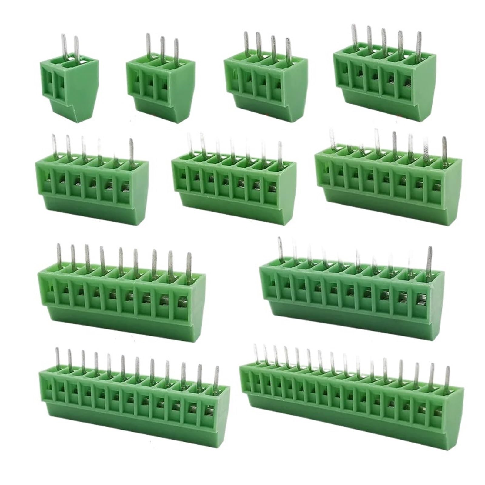 10Pcs KF128 PCB Screw Terminal Block Connector 2.54mm Pitch Splice PCB Mounting Adapter 2/3/4/5/6/7/9/10/12/16Pin(12Pin) von RVBLRDSE