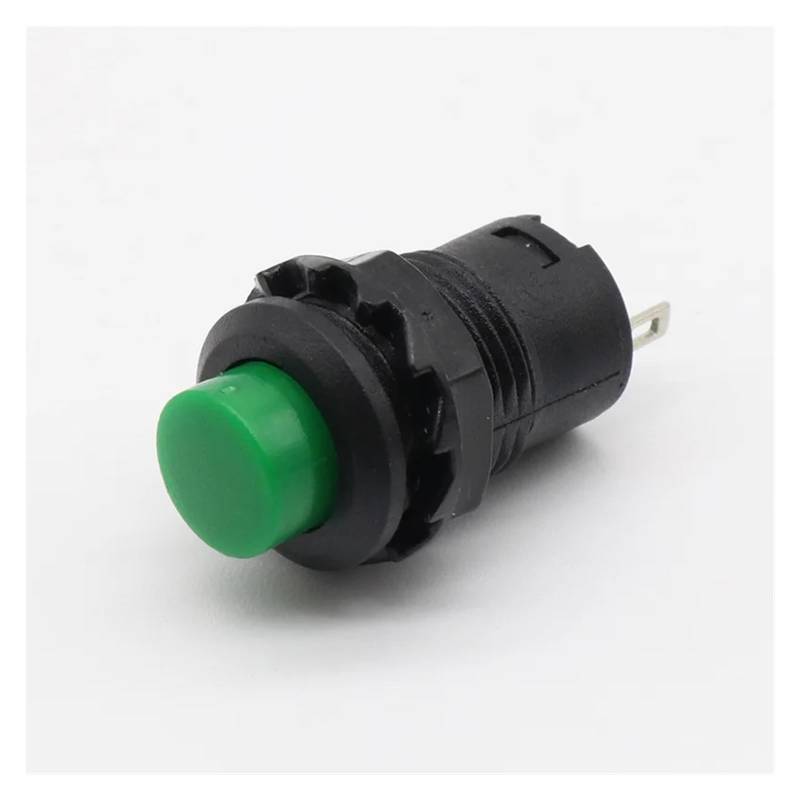 10pcs Red Green Yellow black white Blue 12MM Self Momentary Push Button Switch(GREEN) von RVBLRDSE