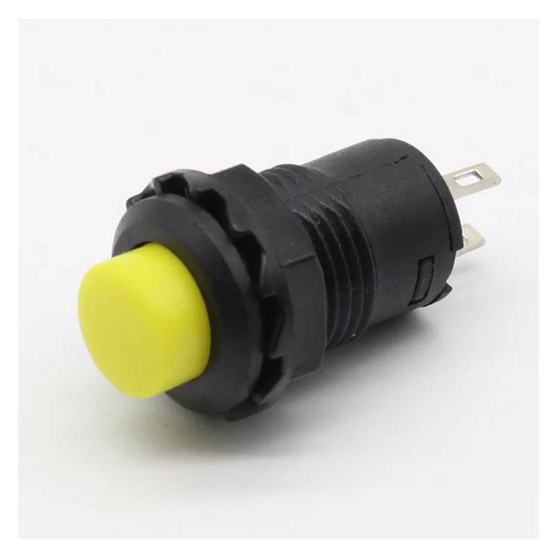 10pcs Red Green Yellow black white Blue 12MM Self Momentary Push Button Switch(Yellow) von RVBLRDSE