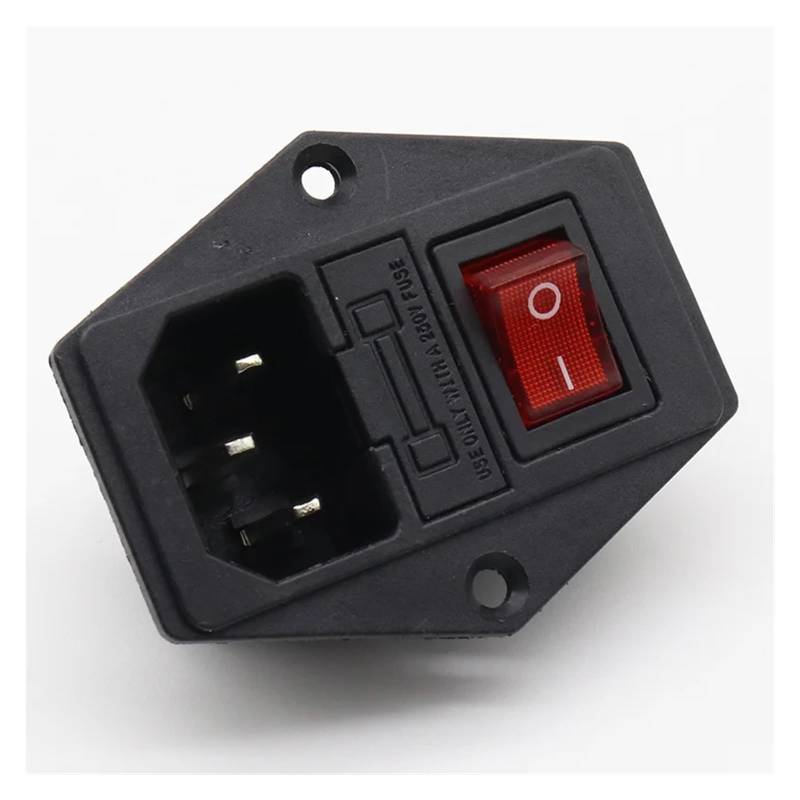 15A/250V 3pin AC power socket with Power Rocker Switch Fused von RVBLRDSE