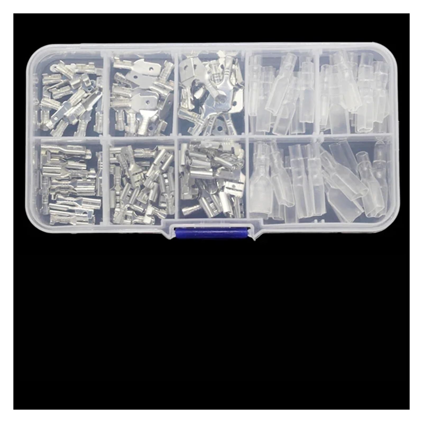 270/135/120pcs Crimp Terminal Insulated Sealed Wire Connector Crimp Terminal Connector Classification Kit 2.8/4.8/6.3mm(135pcs (Silver)) von RVBLRDSE