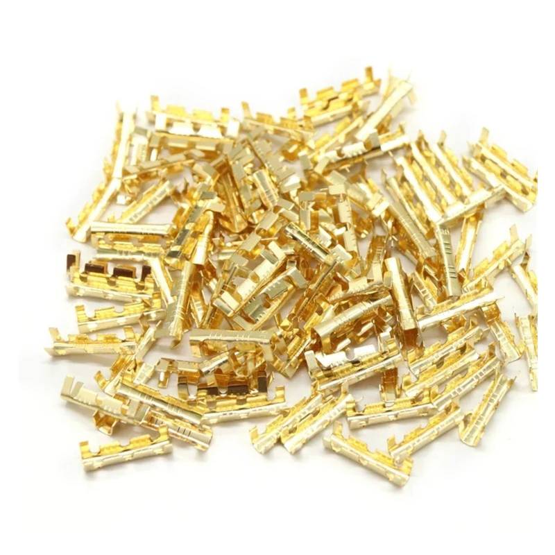 50/100/200pcs 453 U-shaped Terminal Tab Cold Inserts Connectors Cold Terminal Small Teeth Fascia Terminal, 0.3-1.5mm2(1 UK,100PCS) von RVBLRDSE