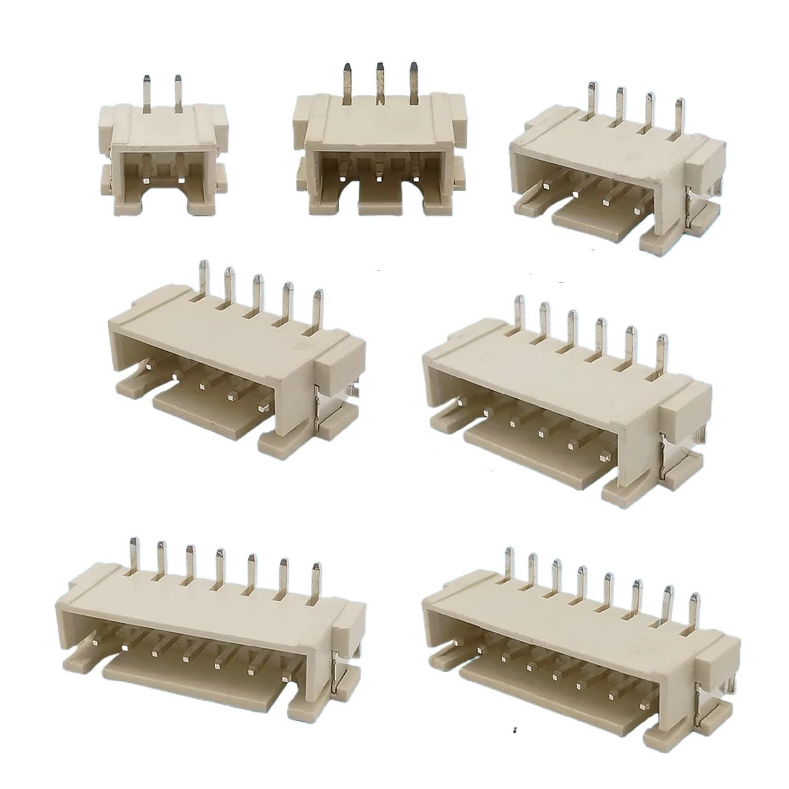 50Pcs XH2.54 Connector Vertical Right Angle SMD Socket 2.54mm Pitch Pin Header 2/3/4/5/6/7/8P Heat Resistance terminal block(7Pin) von RVBLRDSE