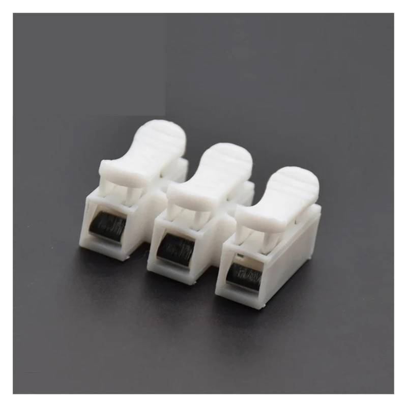 CH2/CH3/ High Pressure 2pin 3pin 10A 220V Push Quick Wire Cable Connector White Wiring Terminal(CH3,100pcs) von RVBLRDSE