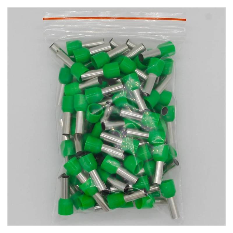 E10-12 Tube insulating Insulated terminals 10MM2 Cable Wire Connector 100PCS/Pack Insulating Crimp Terminal Connector E-(Green) von RVBLRDSE