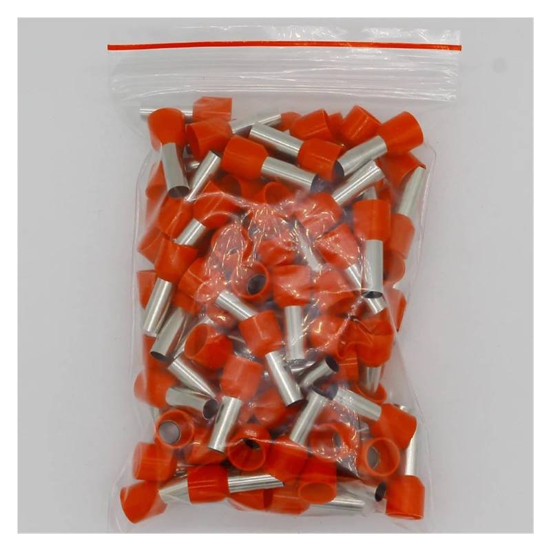 E10-12 Tube insulating Insulated terminals 10MM2 Cable Wire Connector 100PCS/Pack Insulating Crimp Terminal Connector E-(Red) von RVBLRDSE