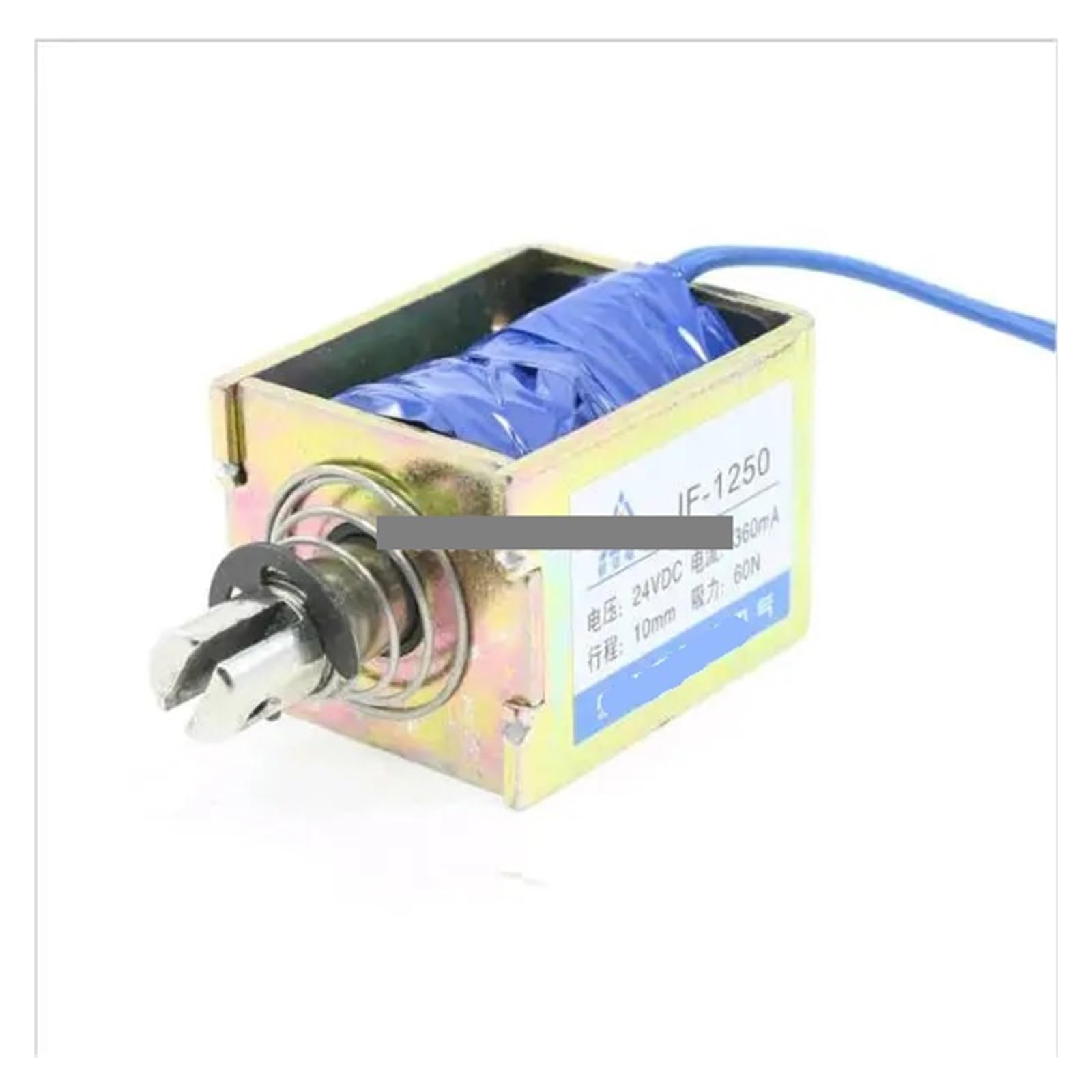 JF-1250 DC 24V 360mA Pull Push Type Open Frame Solenoid Electromagnet 10mm Stroke 60N 6Kg 13LB Force Motor Speed Controllers von RVBLRDSE