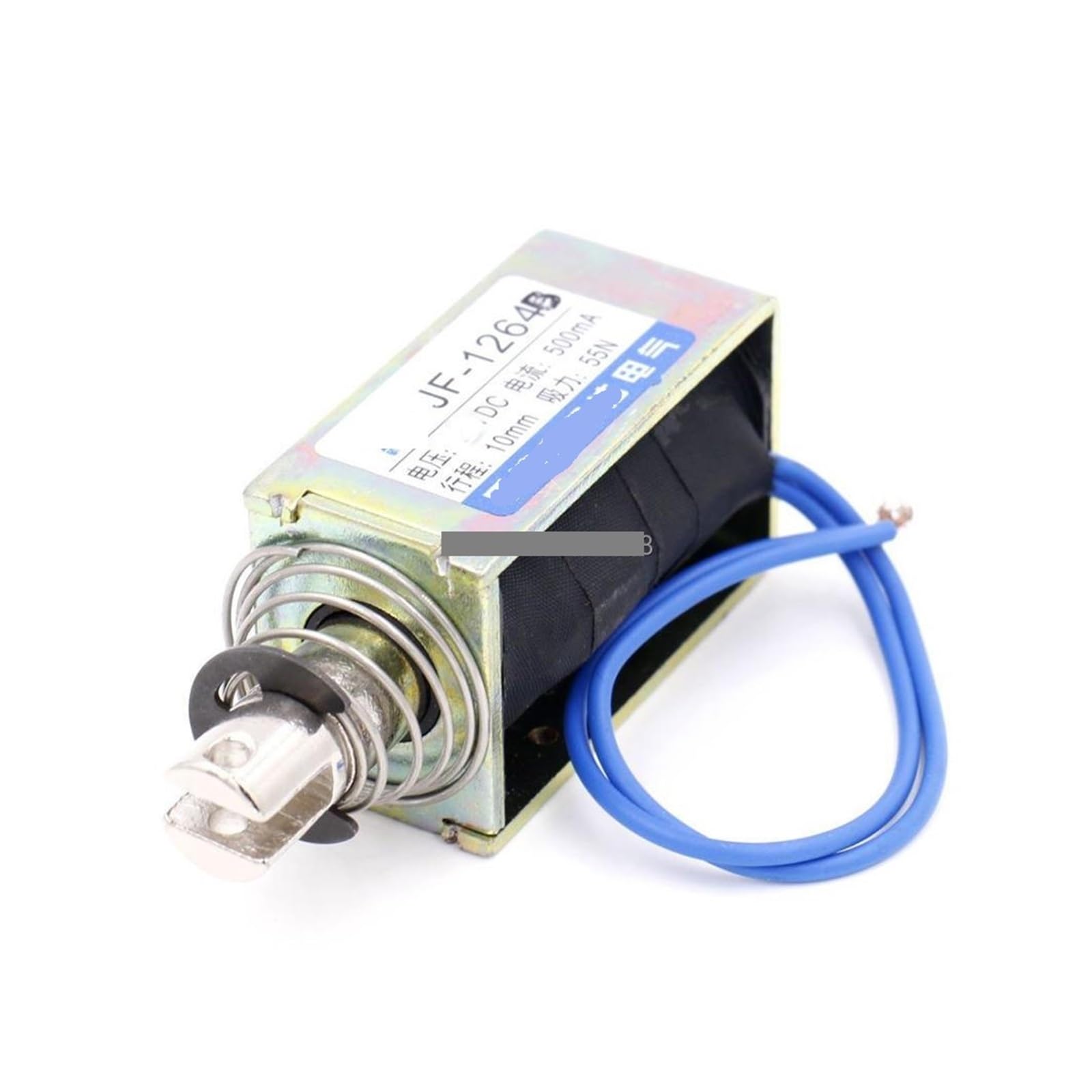 JF-1264B DC 24V 500mA 55N 10mm Pull Push Type Open Frame Linear Motion Solenoid Electromagnet Motor Speed Controllers von RVBLRDSE