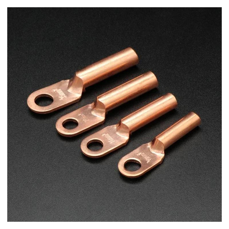 Wire Crimp Connector Car Auto Copper Terminal Block DT-10/16/25/35/50 Battery Cable Crimp Terminals Soldered Copper Crimp Lugs(Copper DT-16,30pcs) von RVBLRDSE