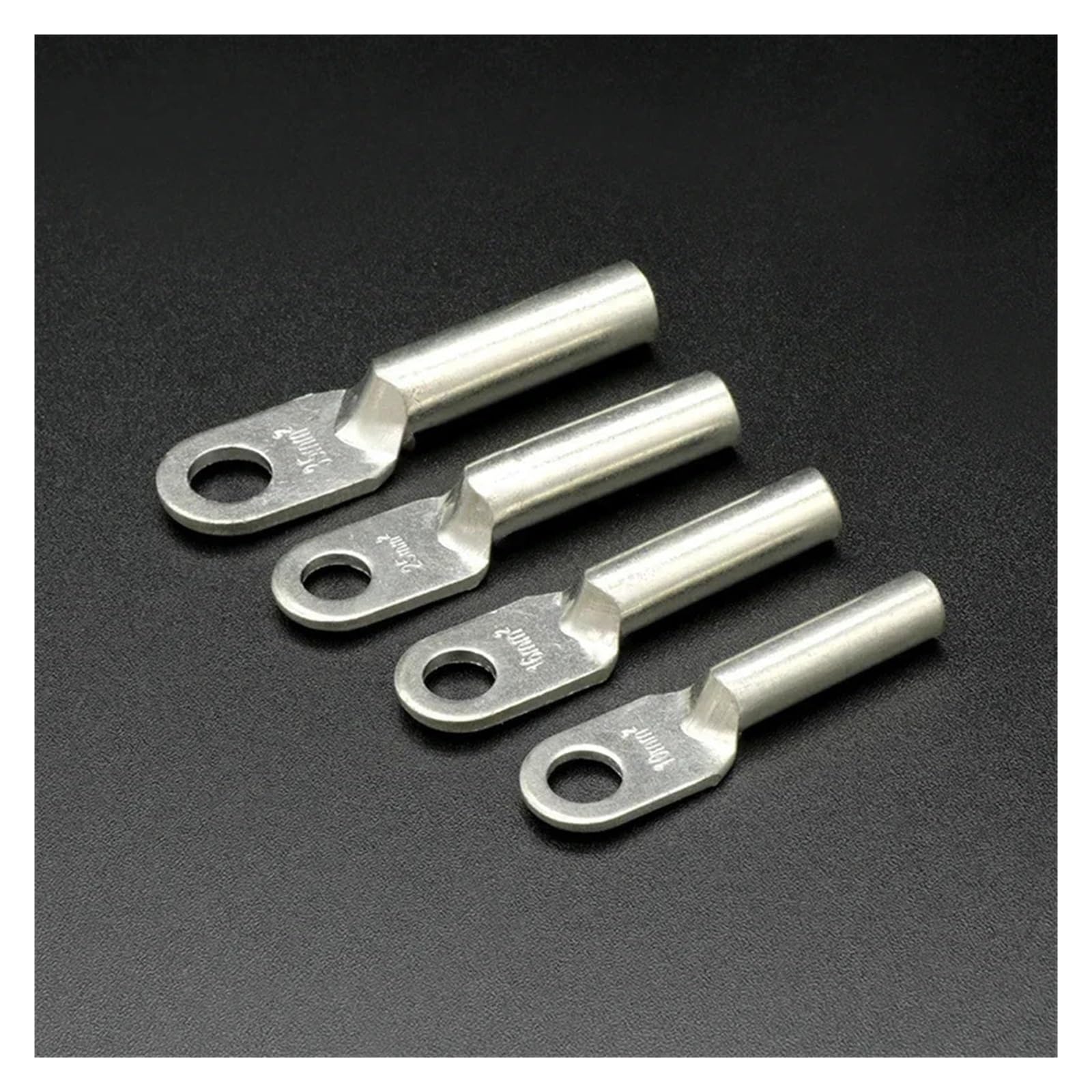 Wire Crimp Connector Car Auto Copper Terminal Block DT-10/16/25/35/50 Battery Cable Crimp Terminals Soldered Copper Crimp Lugs(Silver DT-25,30pcs) von RVBLRDSE