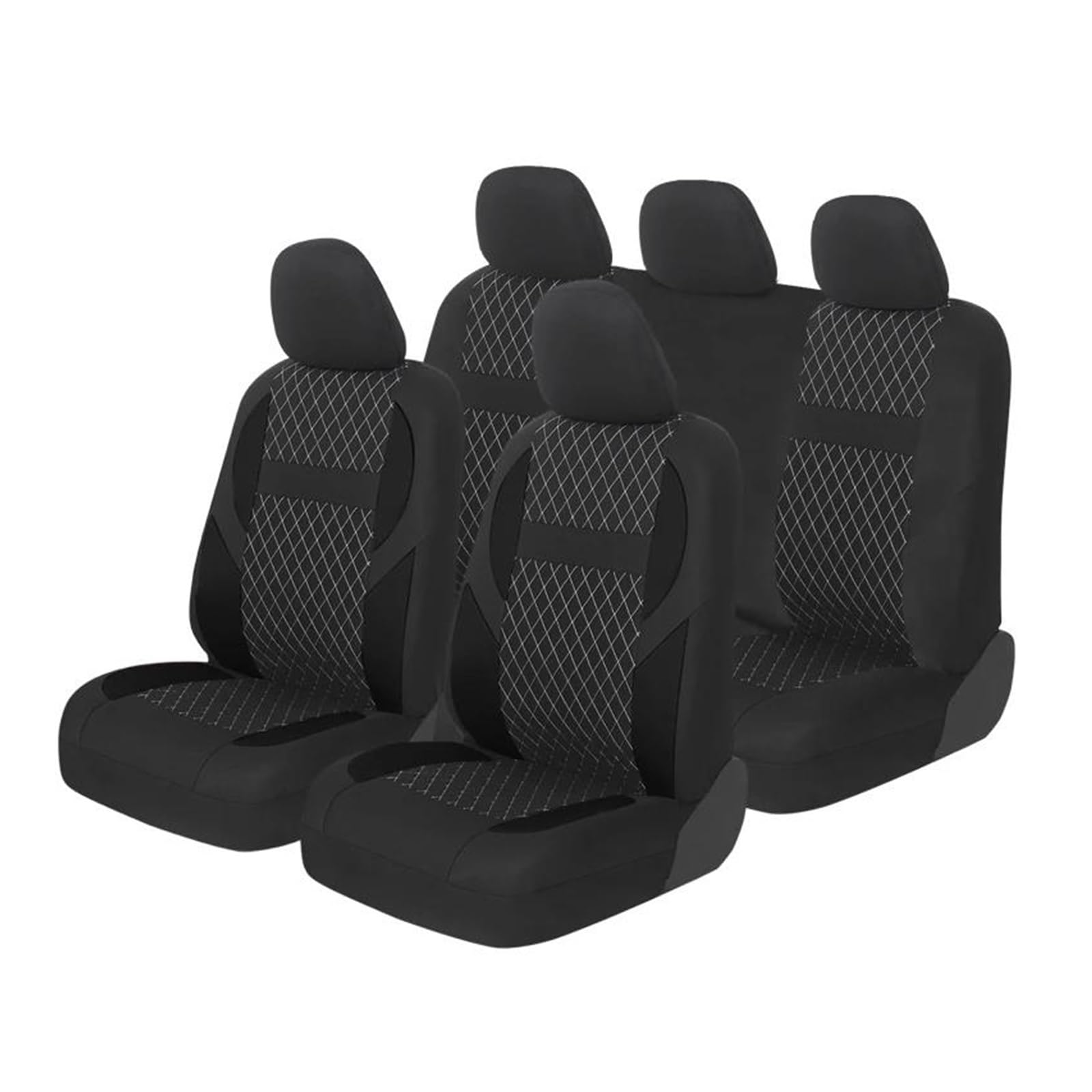 RVEVFBKBAL Autositzbezug Set Autokissen Schutzset Für Golf 4(Schwarz) von RVEVFBKBAL