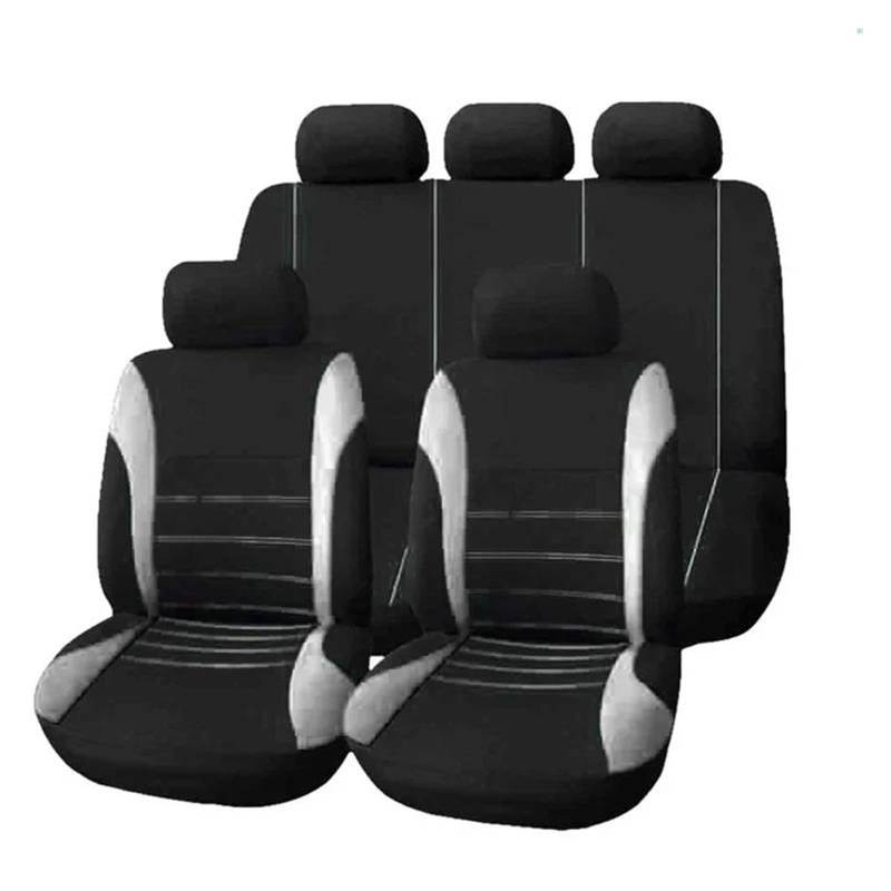 RVEVFBKBAL Für Chevrolet Für Aveo T250 Autositzbezüge Vorder Und Rücksitzbezüge(Graues komplettes Set) von RVEVFBKBAL