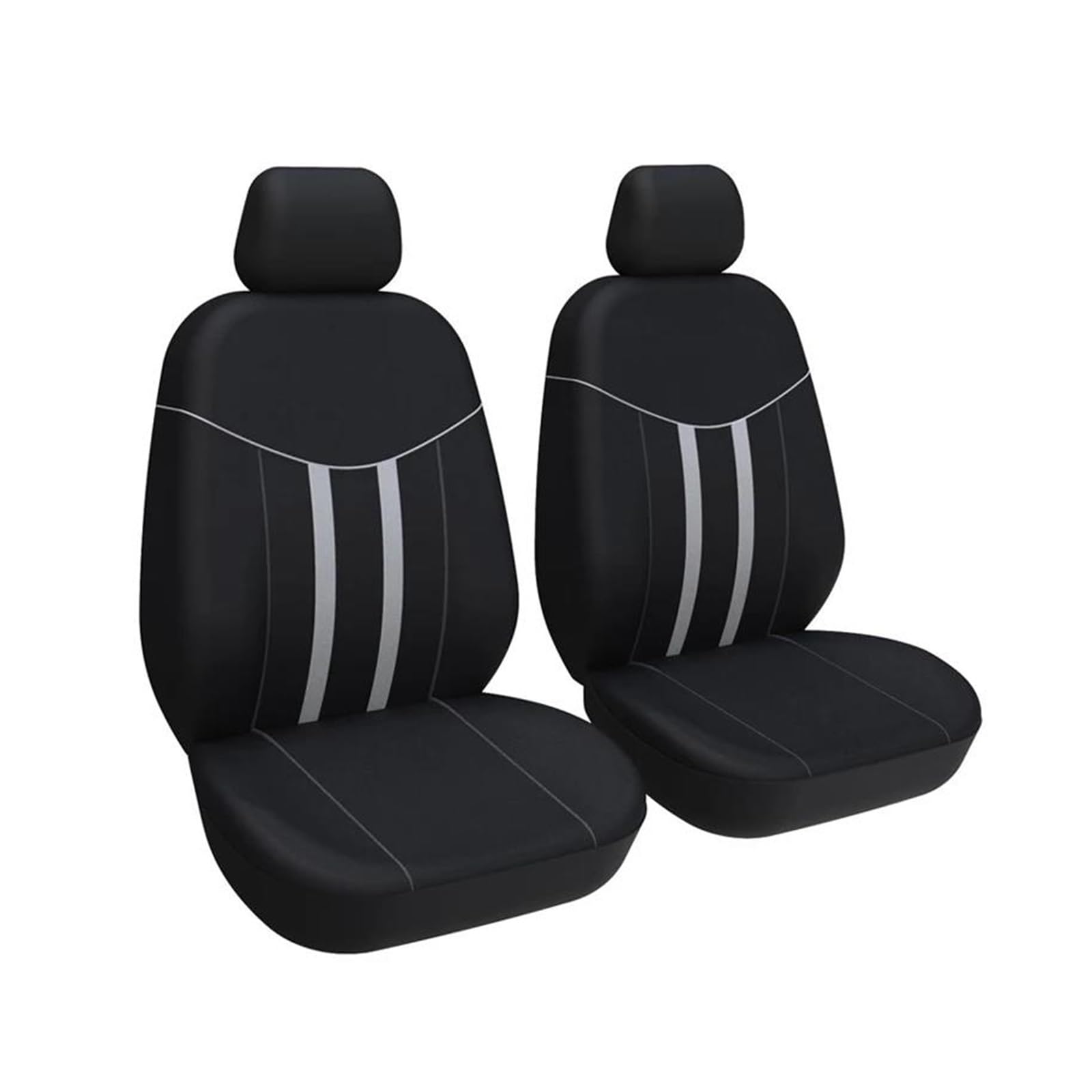 RVEVFBKBAL Für Citroen Für Jumper Für Jumpy Sitzbezüge Sitzbezug Kissen(SCHWARZ 2St) von RVEVFBKBAL