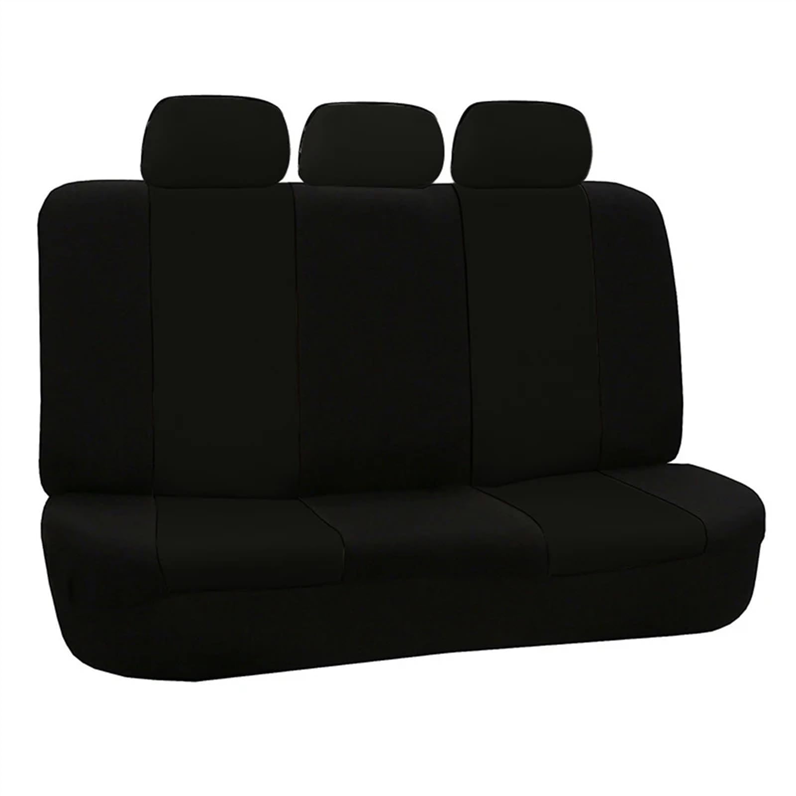 Auto Sitzbezug Autositzbezüge, universelles Autositzbezug-Set aus Polyester, passend für die meisten Autos, SUVs und Vans, einfarbiger zweifarbiger Autositzschutz Auto Sitzauflagen(Black front 2pc) von RVIFY