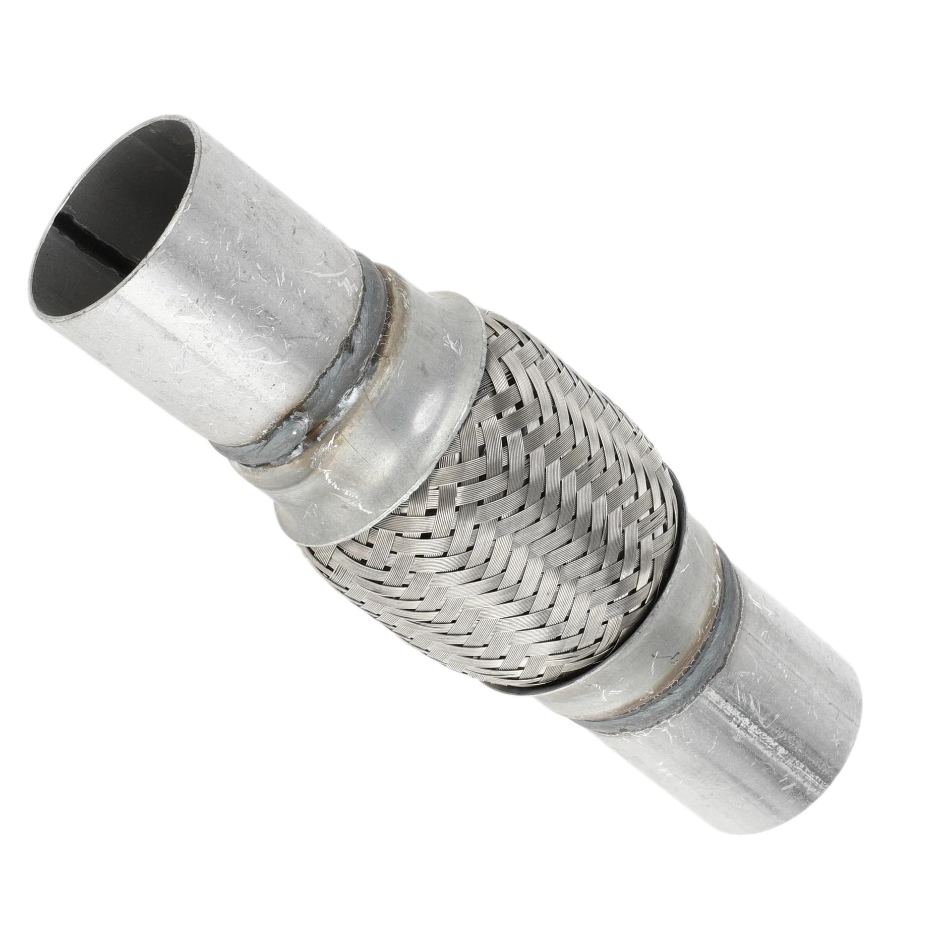 Endrohre Auto-Universal-Auspuff-Flexrohr, 45–76 mm Innendurchmesser, 48–80 mm Außendurchmesser, Flexibles geflochtenes Auspuffrohr aus rostfreiem Stahl dschalldämpfer(ID50mm-OD55mm-300mm) von RVIFY