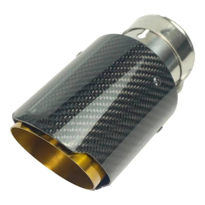 Endrohre Auto Universal Carbon Fiber Rohr Auspuff Schalldämpfer Spitze Auspuff Ende Rohr Schwanz Für Akrapovic dschalldämpfer(63MM IN 76MM Out) von RVIFY