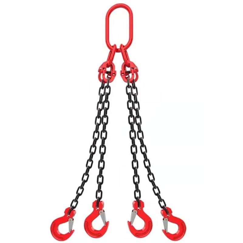 Krangehänge 3T 2M 4PCS Haken Kette Hoist Rantai Blok Penarik Blok Jatuh Chain Hoist Hand Tools Mengangkat Rantai mit Motorhebekette von RVIFY