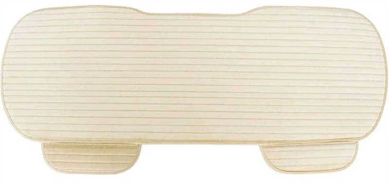 RVIFY Auto Sitzbezug Autositzbezug für vorne und hinten oder kompletter Satz, Beflockung, Stuhlschutz, Sitzkissen, Unterlage, Matte, rutschfest, Auto, Universal Auto Sitzauflagen(1 Rear beige) von RVIFY