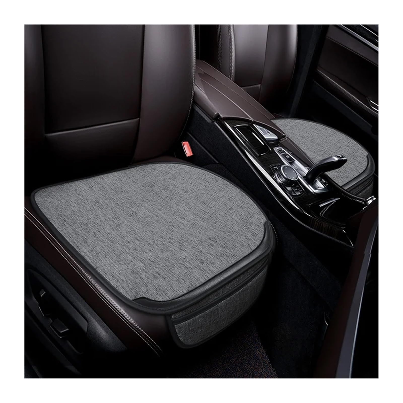 RVIFY Auto Sitzbezug Autositzbezug vorne hinten, komplettes Set, wählen Sie Autositzkissen, Leinenstoff, Sitzpolsterschutz, Auto-Innenausstattung Auto Sitzauflagen(1 Gray Front) von RVIFY