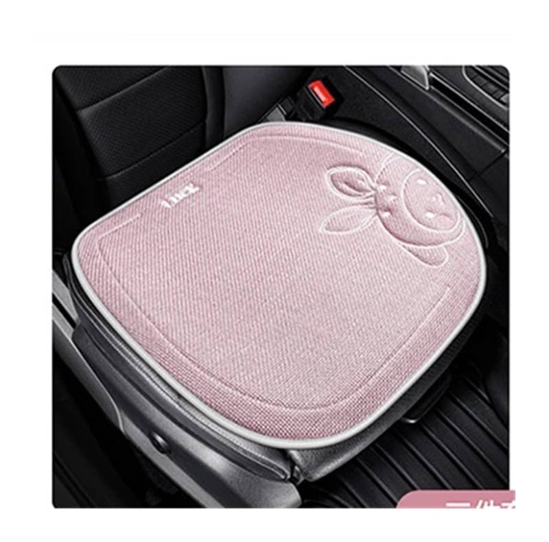 RVIFY Auto Sitzbezug Niedliches, mehrteiliges Autokissenset aus atmungsaktivem Stoff mit Kaninchenmotiv Auto Sitzauflagen(Pink) von RVIFY