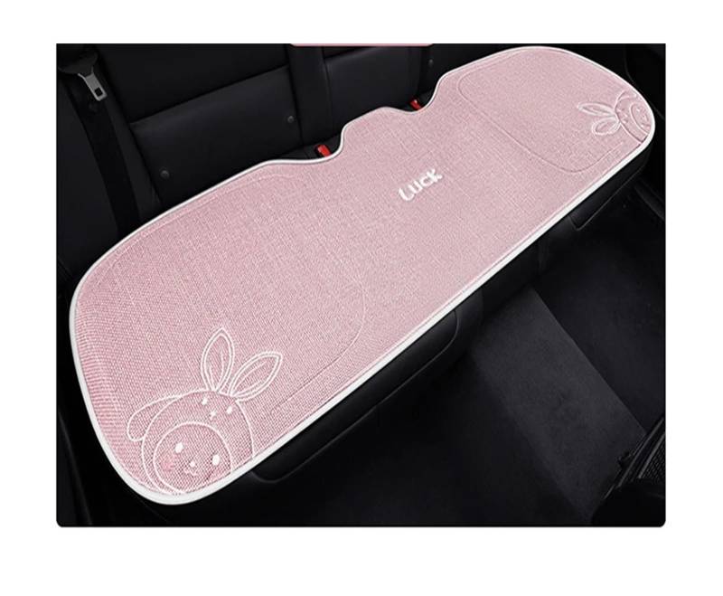 RVIFY Auto Sitzbezug Niedliches, mehrteiliges Autokissenset aus atmungsaktivem Stoff mit Kaninchenmotiv Auto Sitzauflagen(Pink-03) von RVIFY