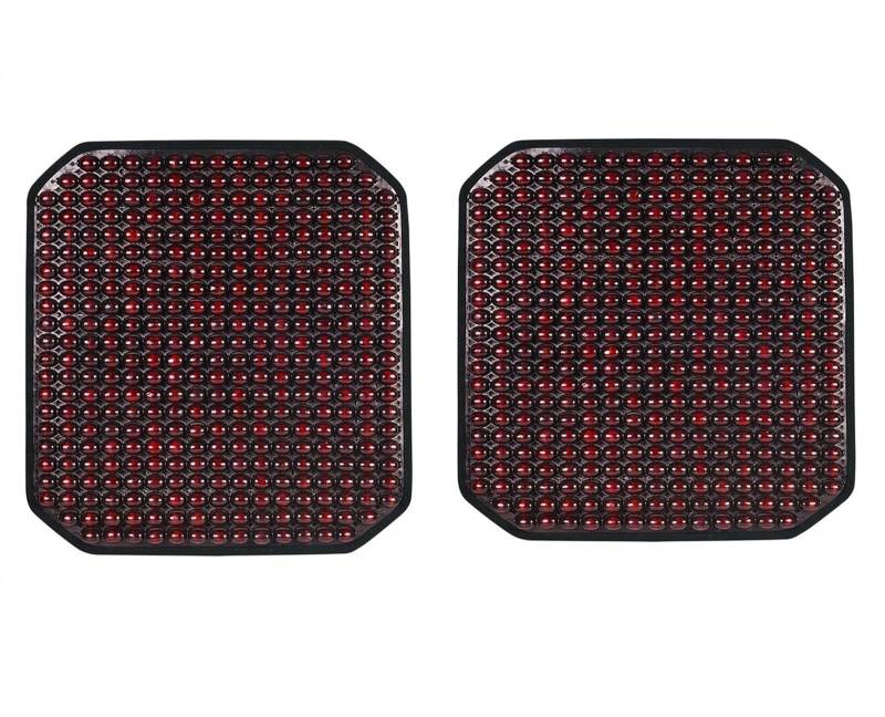 RVIFY Auto Sitzbezug Perlensitzkissen, 2 Stück Sitzkissen aus kalten Holzperlen, kühles Sommermassage-Sitzkissen für Autozubehör Auto Sitzauflagen(2pcs) von RVIFY