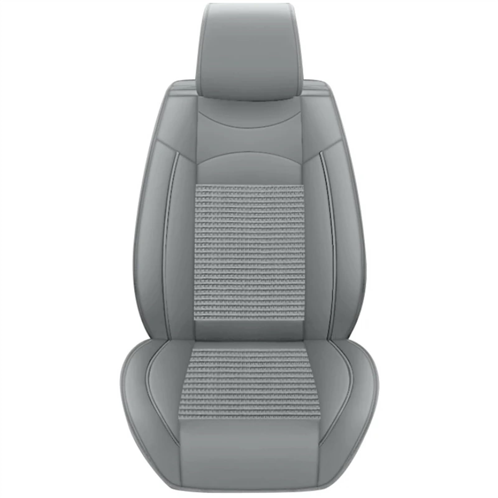 RVIFY Auto Sitzbezug Universelle Autositzbezüge, 360 Grad voll abgedeckt, langlebiger Vierjahreszeiten-Ledersitzbezug für 90% Limousine, SUV, 5 Sitze, Auto Auto Sitzauflagen(Gray) von RVIFY