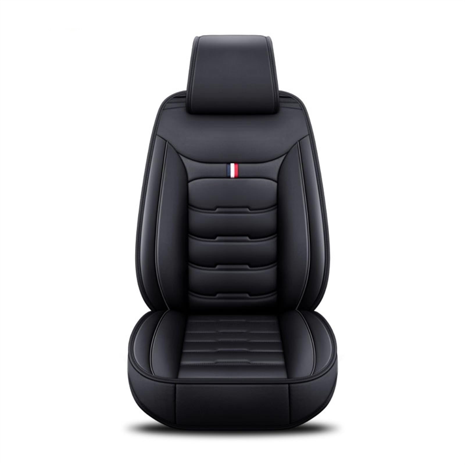 RVIFY Auto Sitzbezug Universeller Autositzbezug aus Leder, Autozubehör Auto Sitzauflagen(Black 1 Seat) von RVIFY