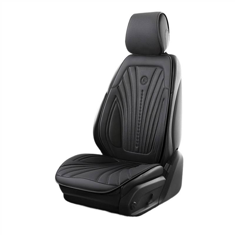 RVIFY Auto Sitzbezug Wildleder Auto Vorne/Hinten Schutz Innenausstattung Autositzbezug Universal 5-Sitzer Atmungsaktives Anti-Rutsch-Kissen Auto Sitzauflagen(1 seat black2) von RVIFY