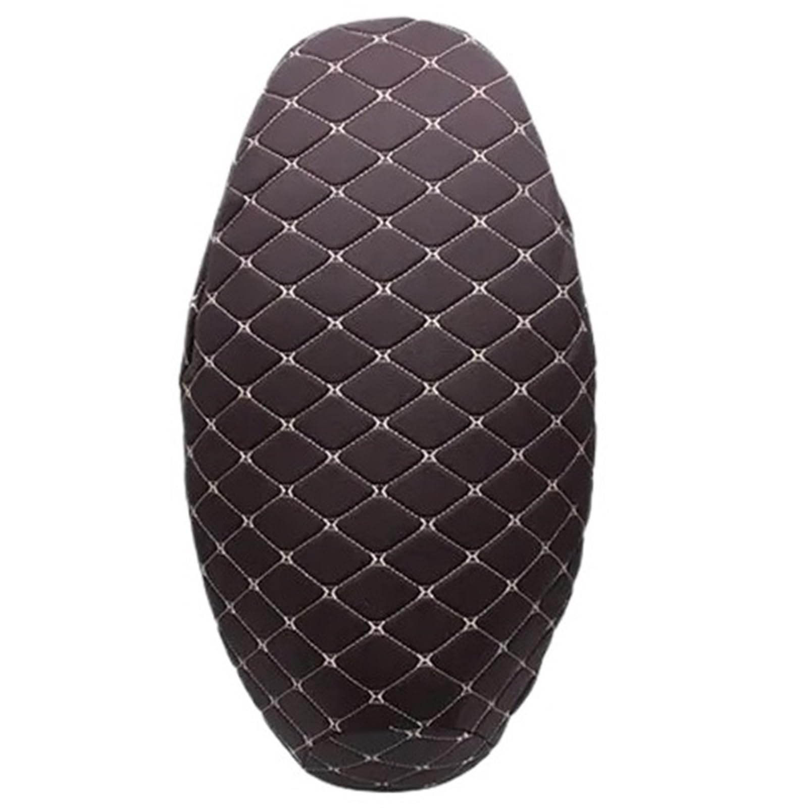 RVIFY Sitzbezüge Universal 3D Motorrad Zubehör Checkered Quilted Leder Sitzkissenbezug Motorrad Sitzbankbezug(G) von RVIFY