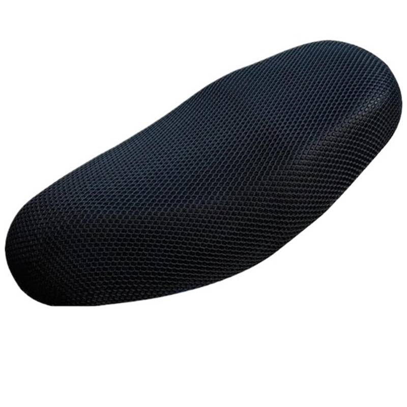 Sitzbezüge Motorrad 3D Mesh Stoff Anti-Rutsch-Pad Roller Sitz Elektro-Fahrrad Sitzbezug Sommer atmungsaktive Abdeckungen Motorrad Sitzbankbezug(L 75x55) von RVIFY