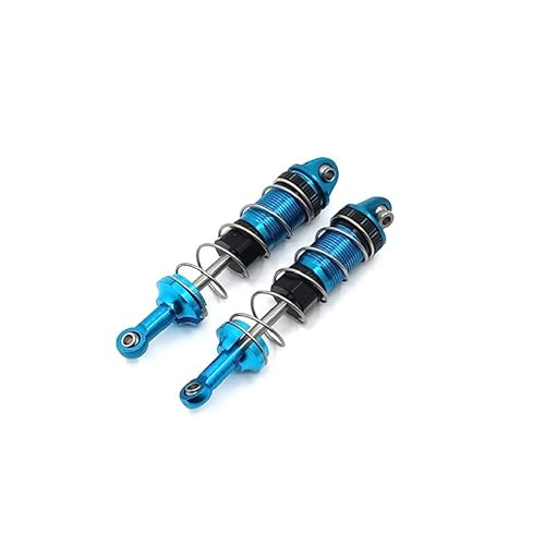 For Wltoys 12428 12423 12429 12427 Flyover Fernbedienung Auto Zubehör Upgrade Hydraulische Stoßdämpfer(Blue front shock) von RWEQUTES