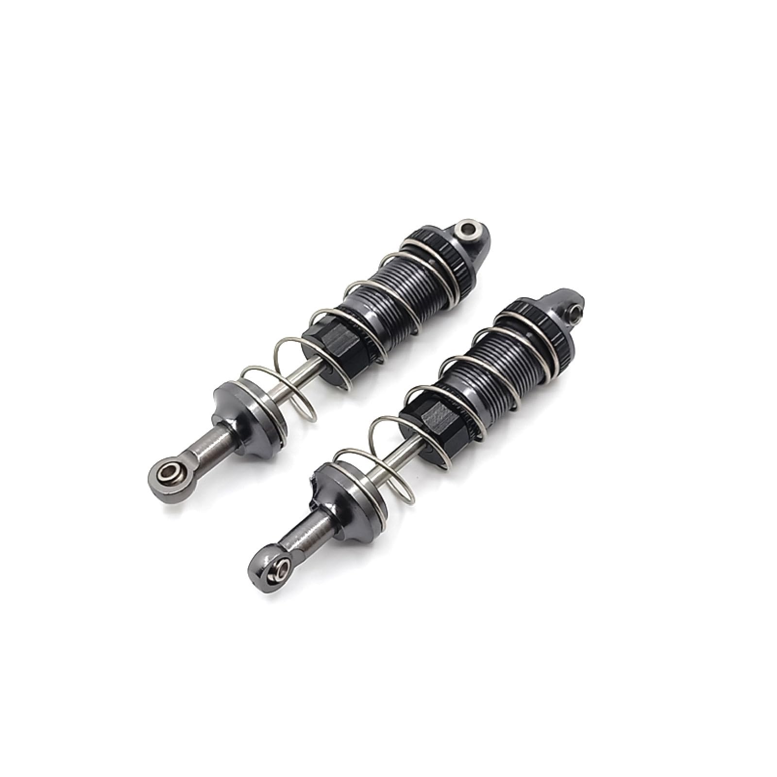 For Wltoys 12428 12423 12429 12427 Flyover Fernbedienung Auto Zubehör Upgrade Hydraulische Stoßdämpfer(Titanium front shock) von RWEQUTES