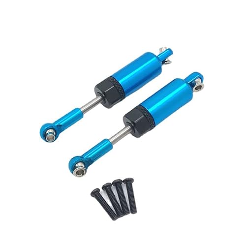 Für WLtoys 1:18 RC Automotive A949 A959 A969 A979 K929 Universal-Metallnachrüstung, ein Paar verbesserte hydraulische Stoßdämpfer (blau) von RWEQUTES