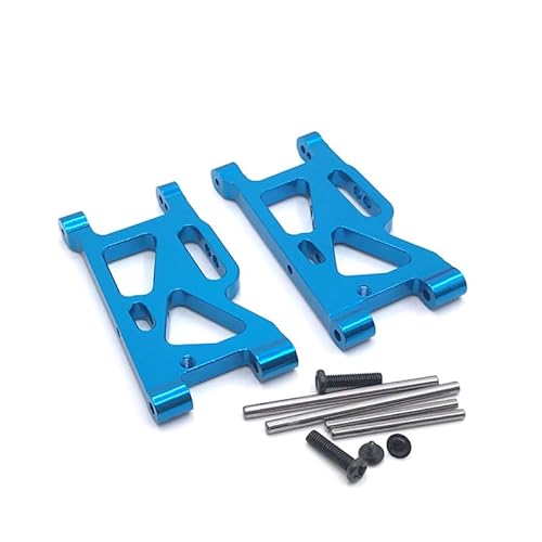 RWEQUTES for WLtoys 144010 144001 144002 124016 124017 124018 124019 RC-Car Metall modifizierte Vorderschwinge, Upgrade-Ersatzteile(Blauw) von RWEQUTES