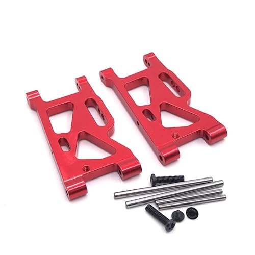 Für WLtoys 144010 144001 144002 124016 124017 124018 124019 RC Auto Metall modifizierte Frontschwinge Upgrade Ersatzteile (Rot) von RWEQUTES