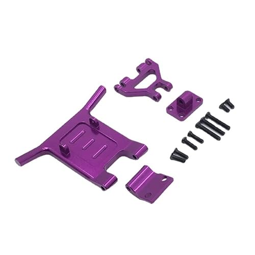 RWEQUTES Geeignet for WLtoys 144001 144002 124016 124017 124018 124019 RC-Car Universal-Metall-Upgrade, Modifikation der Frontstoßstange(Purple) von RWEQUTES