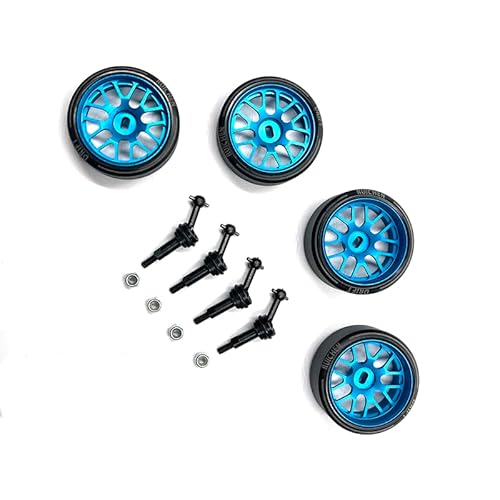 RWEQUTES Geeignet for WLtoys 284131 K969 K979 K989 K999 P929 P939 RC Auto Metall Upgrade Teile Nabe Reifen CVD High Speed ​​Drift(Blauw) von RWEQUTES